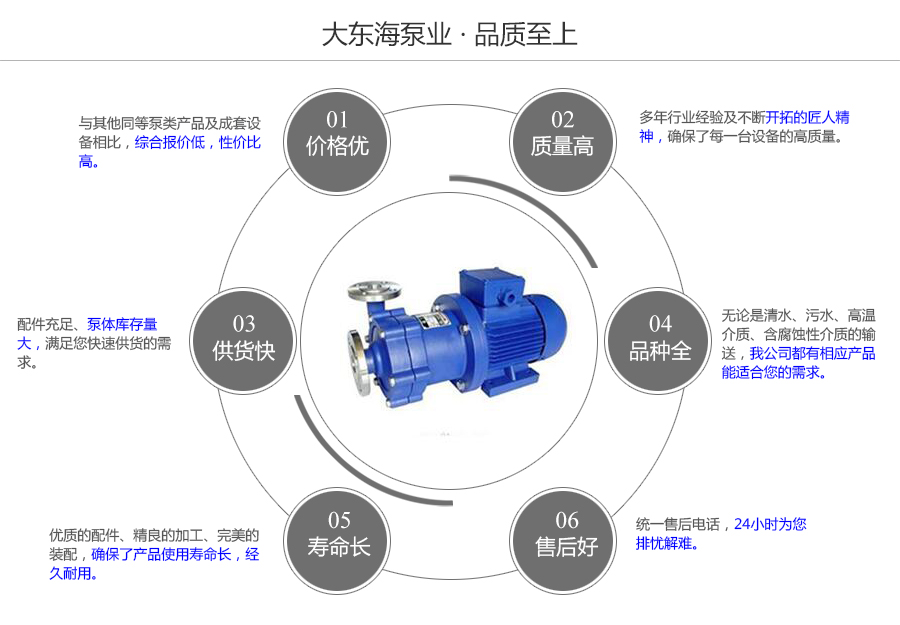 大東海泵業(yè)不銹鋼磁力泵質量保證圖